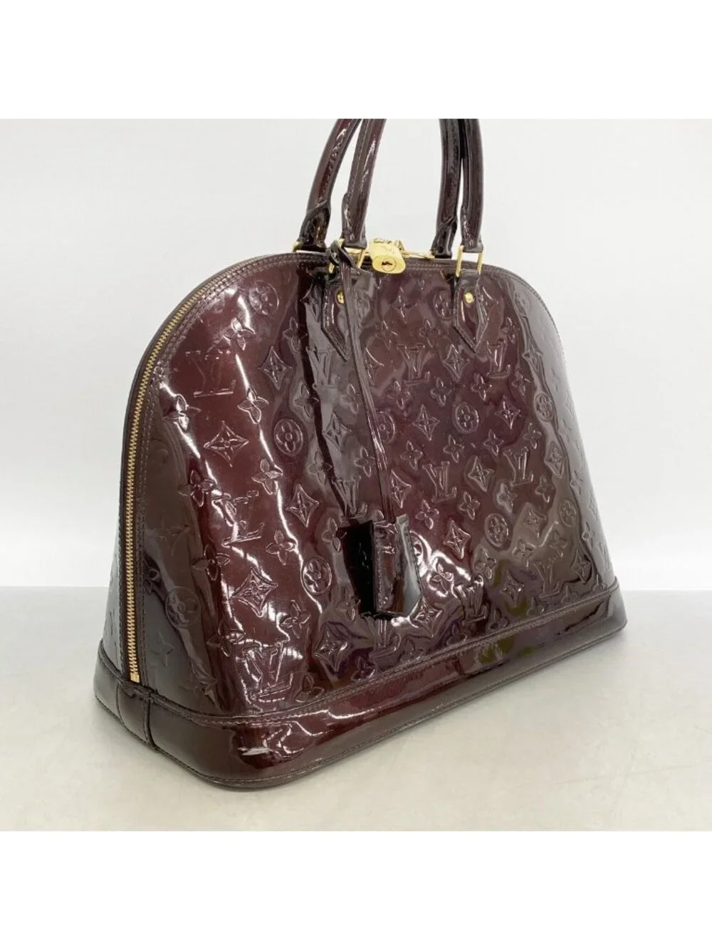 Louis Vuitton Handbag Vernis Alma GM Amaranto